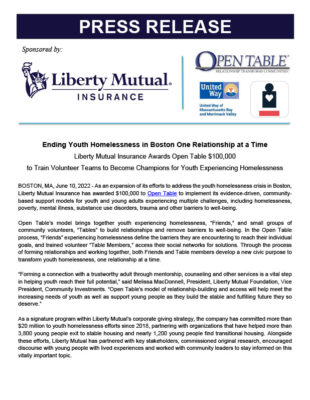 Download Liberty Mutual Press Release